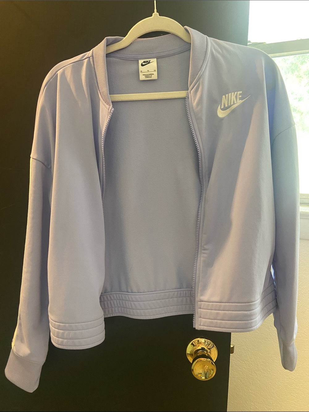 Nike Girls XL Purple Zip Up Jacket Kids